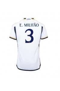 Real Madrid Eder Militao #3 Jalkapallovaatteet Kotipaita 2023-24 Lyhythihainen